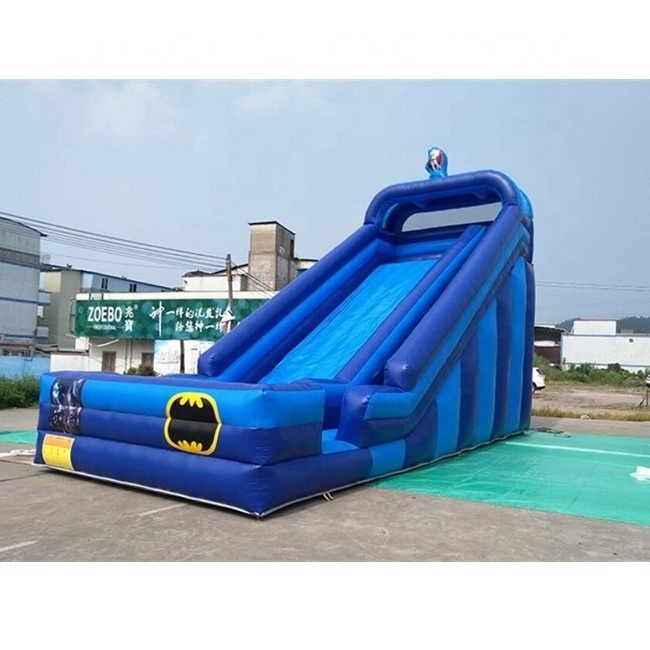 Inflatable Superhero themed Slide / Cheap Outdoor Inflatable Dry Slide / Inflatable Landslide for Kids