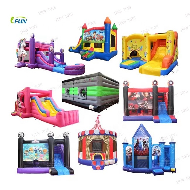 Farm Themed Cow Bounce House Inflatable Jumping Trampoline Jumping House for Kids and Adults