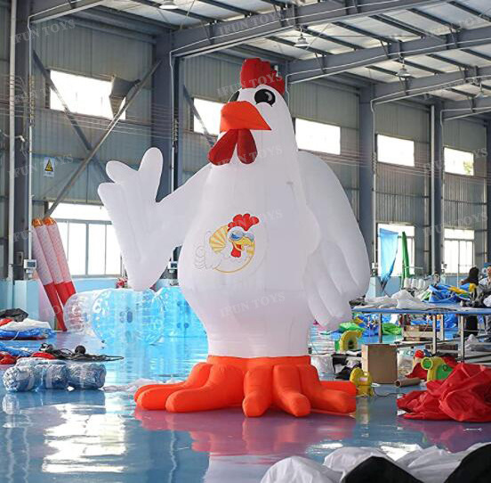 4m tall Giant Inflatable Cock Rooster Chicken with Air Blower for Commercial Advertising/Event