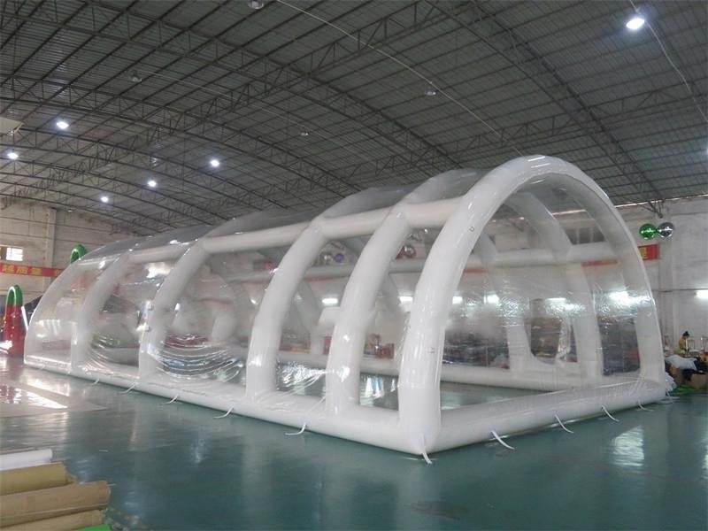 Giant inflatable swimming pool cover tent/clear inflatable bubble dome tent /inflatable swimming pool enclosures