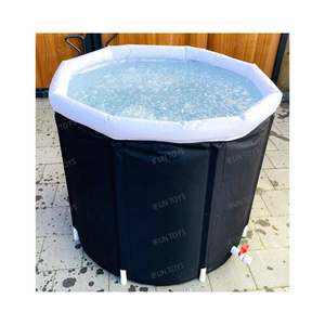 Outdoor / Indoor Inflatable Portable Ice Bath Tub Ice Cold Water Therapy Wim Hof Style Baths Recovery Plunge Pool with Lid