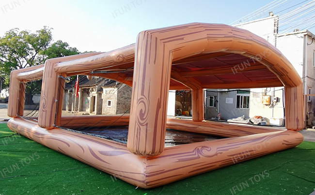 Customized Inflatable Swimming Pool with Air Sealed Tent Pool Cover for Water Ball / Paddle Boat Water Games