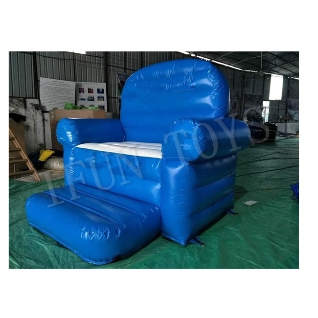 Durable PVC Tarpaulin Inflatable King Throne / Inflatable Sofa Chair / Inflatable Furniture Sofa Set