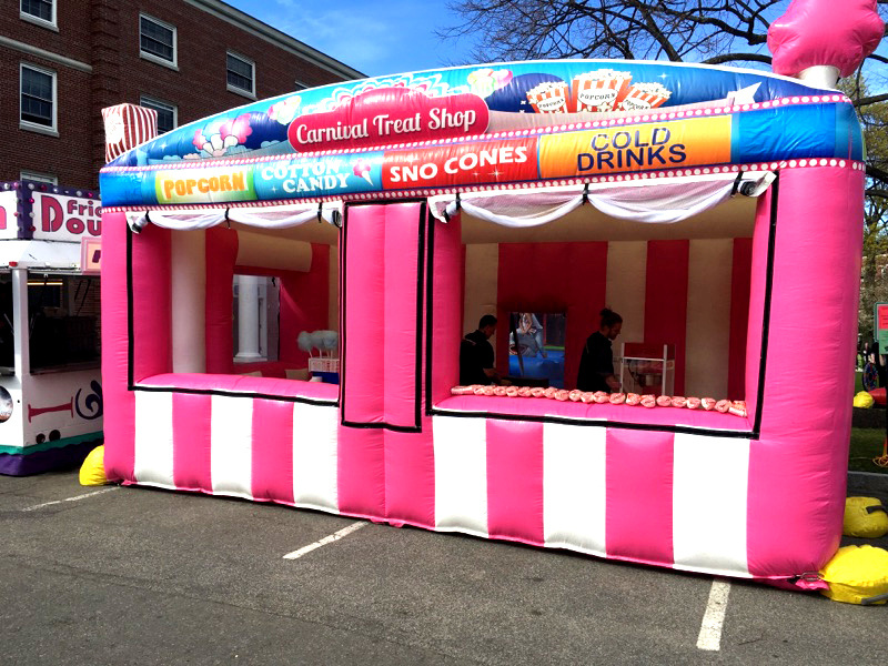 Portable concession booth/ Inflatable mini carnival treat shop /inflatable fun food booth tent for outdoor use