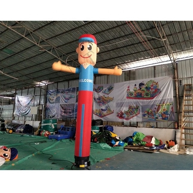 Outdoor Inflatable Greeter Waving Man / Inflatable Welcome Air Dancer / Inflatable Tube Man Sky Dancer for Advertising