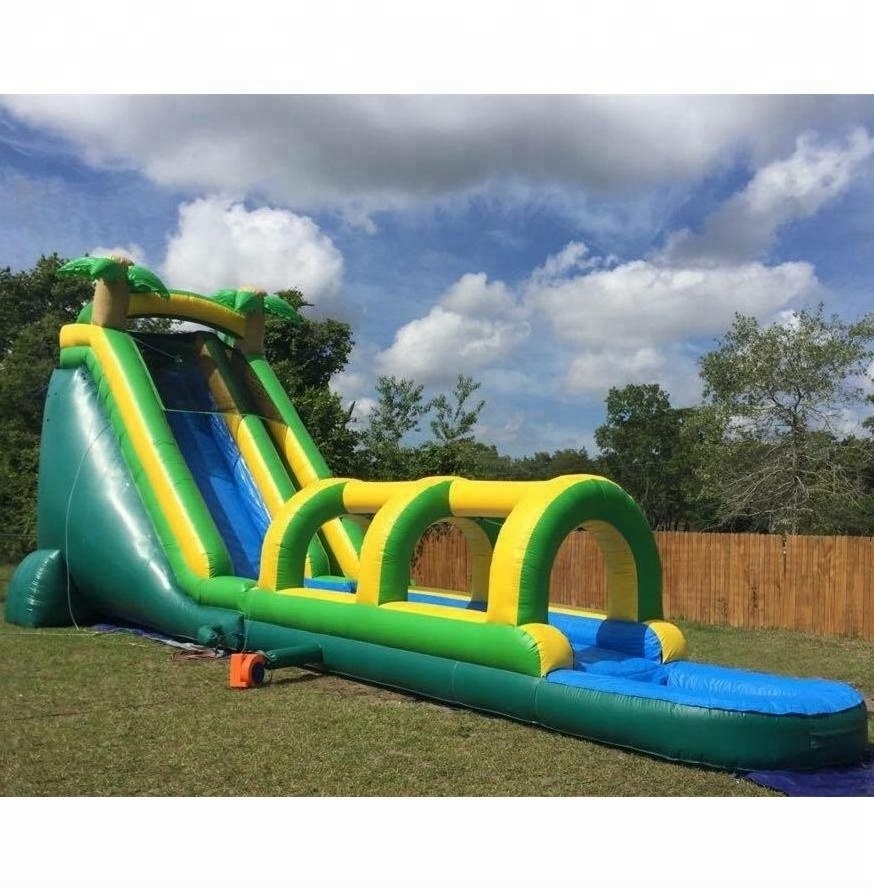 Giant inflatable water slide Inflatable slip n slide Inflatable slide with pool