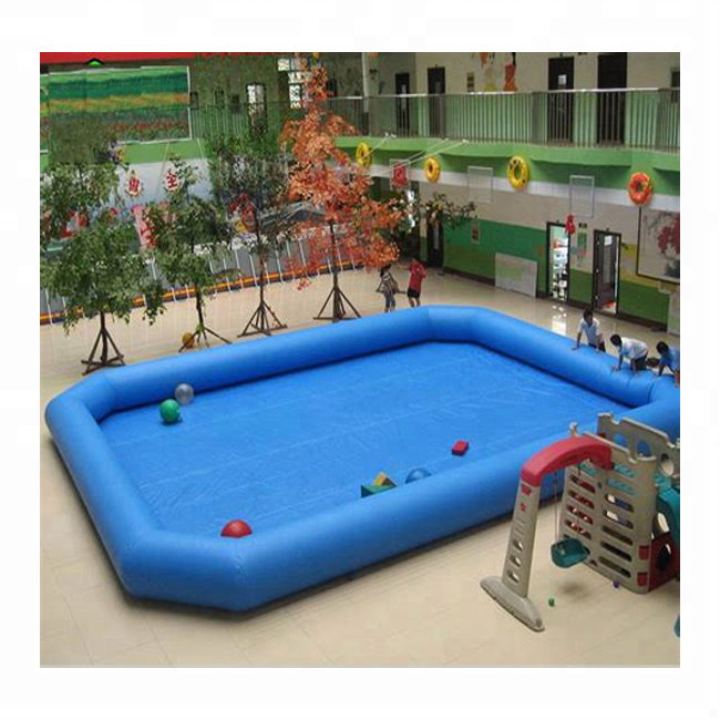 Durable 0.9mm PVC Tarpaulin inflatable square water swimming pool for family use