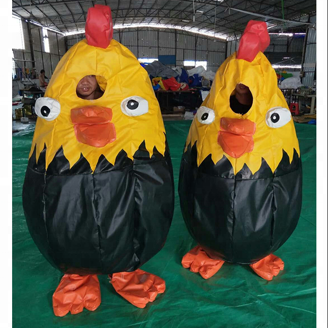 High quality inflatable chicken sumo Suits/sumo wrestling suit with chicken shape for kids and adults