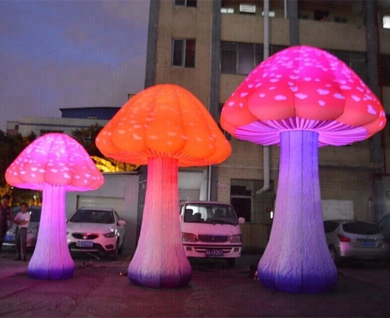 Beauty Inflatable Lighting Mushroom for Party Decoration/Giant Inflatable Mushroom for sale