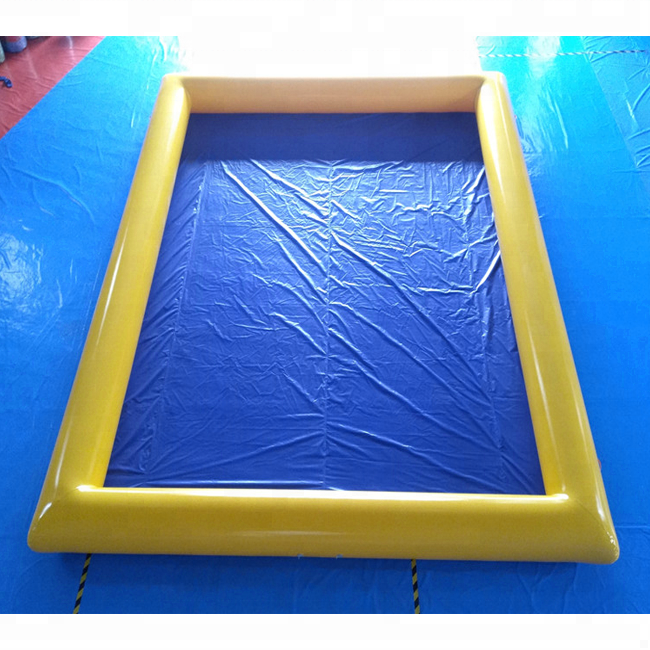 Durable 0.9mm PVC Tarpaulin inflatable square water swimming pool for family use