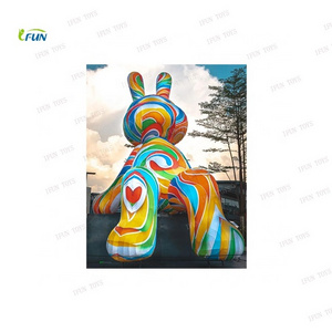 Rainbow lollipop inflatable Easter decoration decoration Inflatable animals giant inflatable rabbit