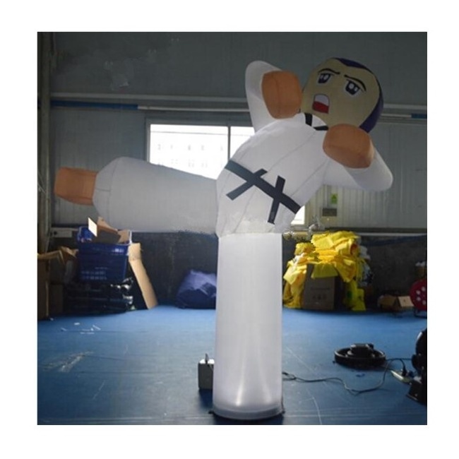 Inflatable Taekwondo Kick Boy /Inflatable Karate Guy/Inflatable Karate Boy Cartoon for Advertising