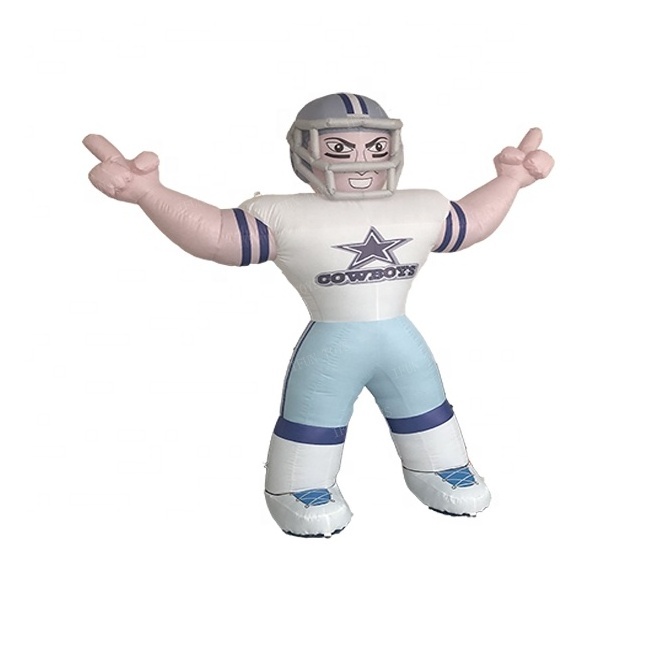 Large inflatable rugby ball player model for sale/ giant Inflatable  Super Bowl NFL figure