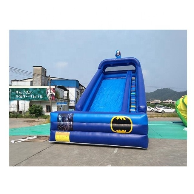 Inflatable Superhero themed Slide / Cheap Outdoor Inflatable Dry Slide / Inflatable Landslide for Kids