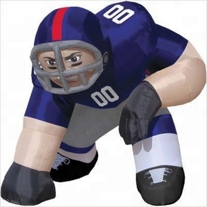 Popular nfl inflatable player lawn figure/bubba player/football player