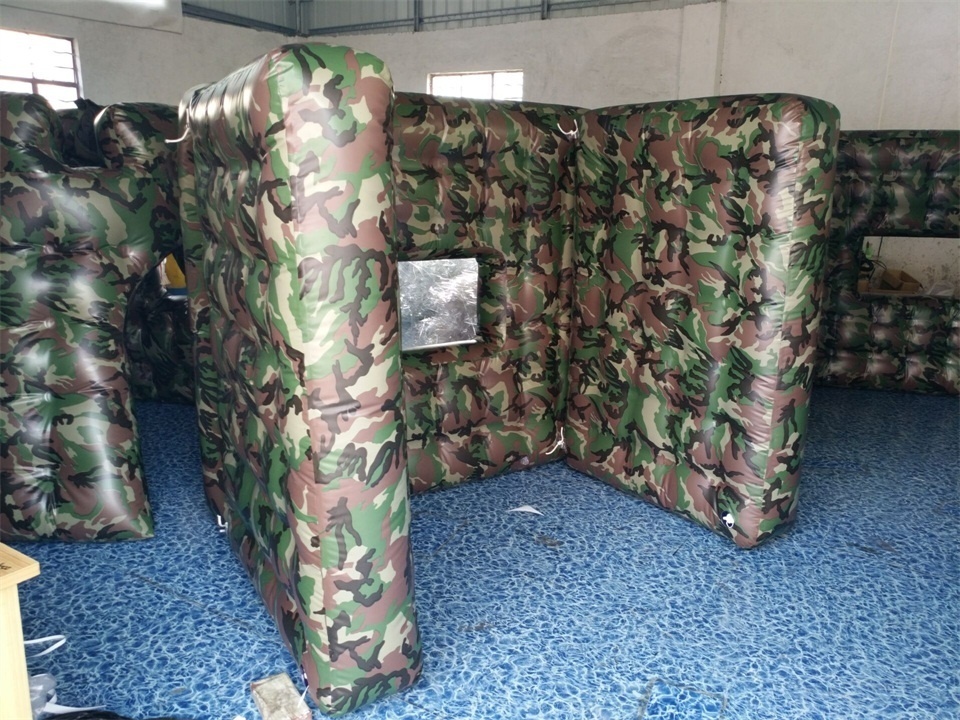 Funny inflatable cs paintball bunkers/ inflatable tactical paintball bunker wall for shooting or archery games