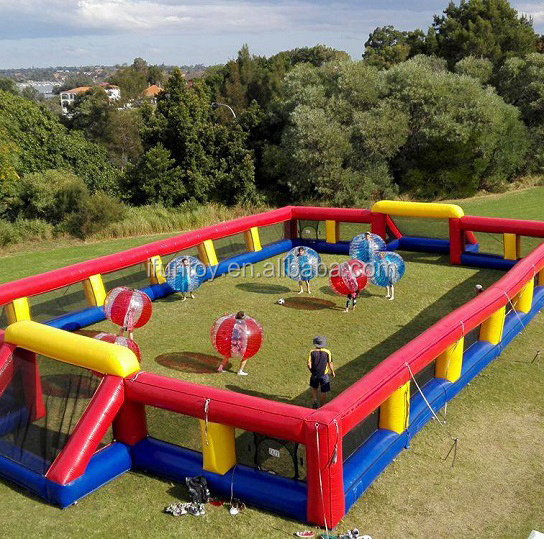 Portable playground soccer game inflatable football field for sale/inflatable soccer playground/inflatable soap soccer field