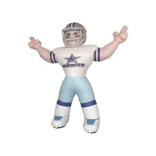 Large inflatable rugby ball player model for sale/ giant Inflatable  Super Bowl NFL figure