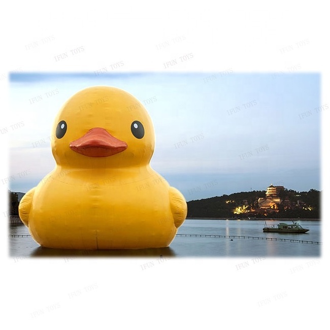 Commercial Floating giant Yellow Inflatable Rubber Duck Gonflable advertising Duck Buoy Toy for pool