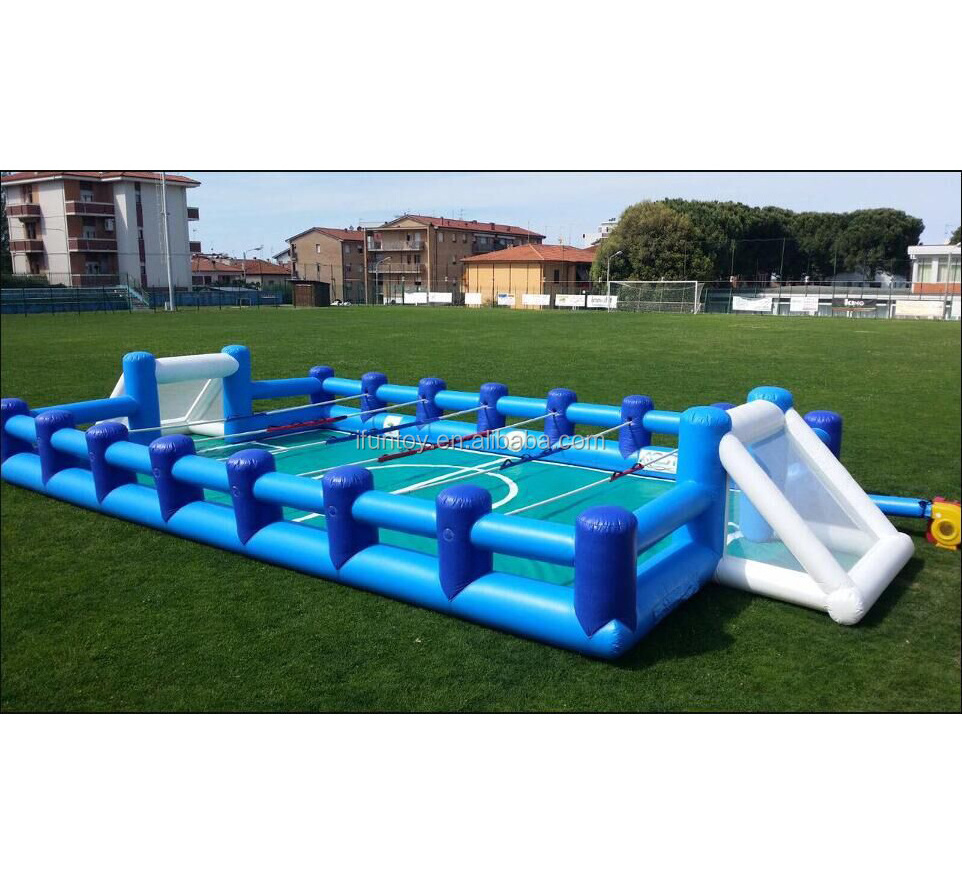 Outdoor Human Foosball Inflatable Human Table Soccer Slip n Slide Football for Team Building Games