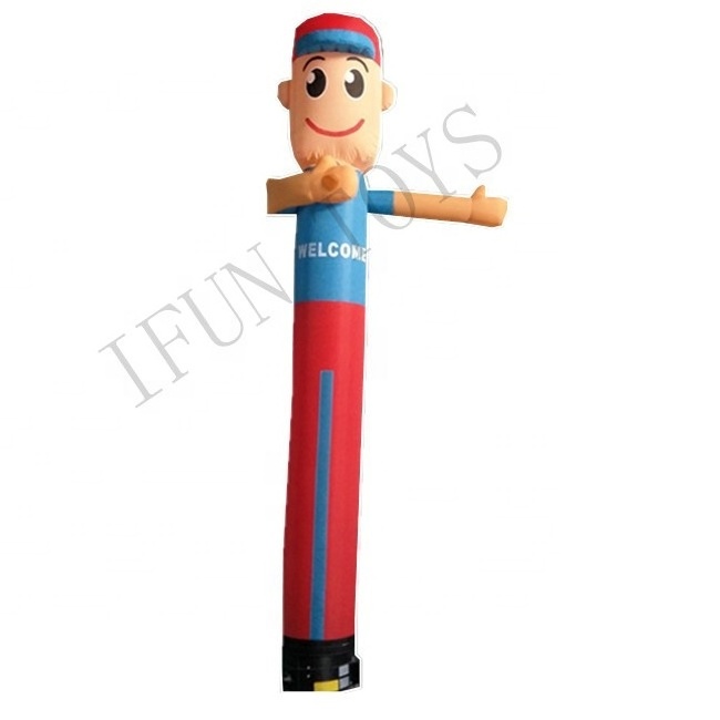 Outdoor Inflatable Greeter Waving Man / Inflatable Welcome Air Dancer / Inflatable Tube Man Sky Dancer for Advertising