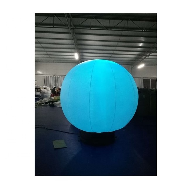 Cheap giant inflatable ground sphere/inflatable lighting ground balloon/inflatable led globe for outdoor advertising decoration