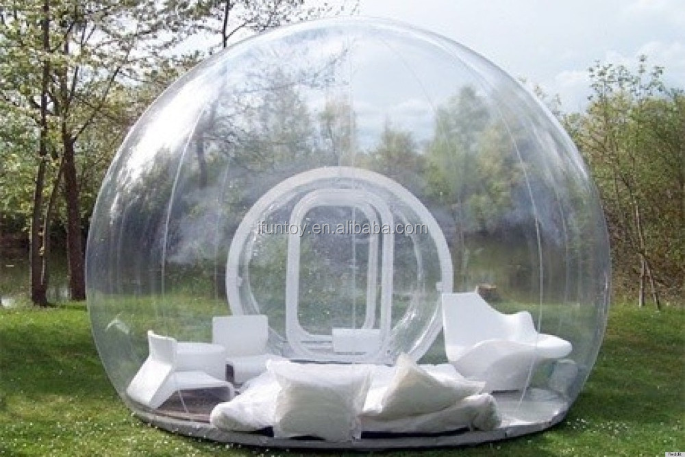 inflatable balloon clear tent / outdoor camping bubble tent