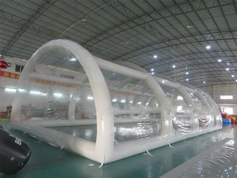 Giant inflatable swimming pool cover tent/clear inflatable bubble dome tent /inflatable swimming pool enclosures