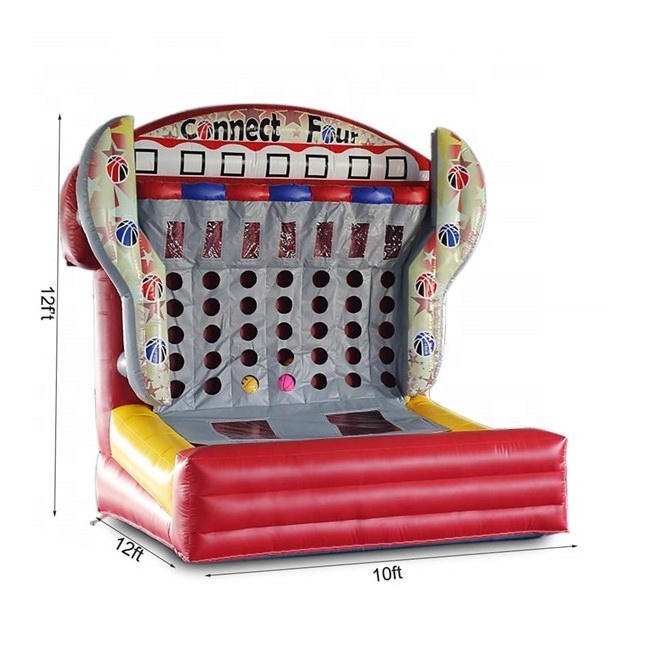 Inflatable Connect 4 in a Row / Inflatable Basketball Connect Four Shooting Game for Outdoor