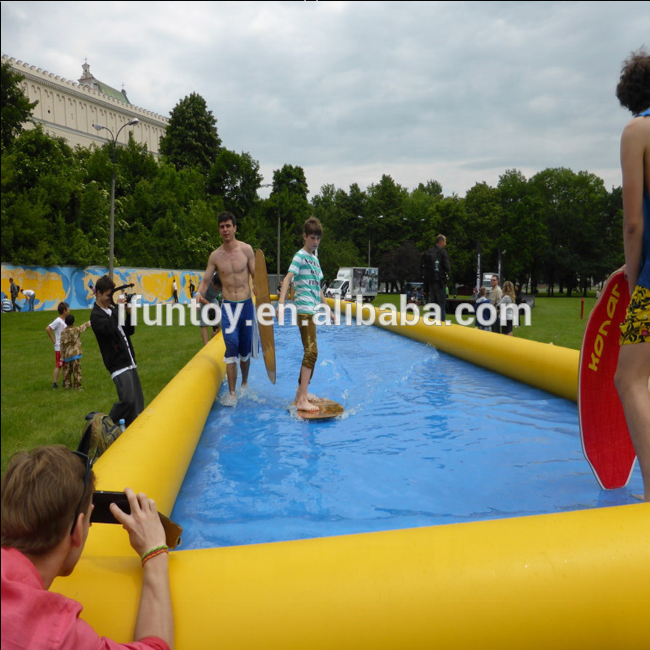 Water sport equipment inflatable skimboarding pool/inflatable pool for skimboard games/ inflatable wakeboard pool