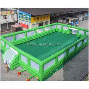 High Quality Inflatable Giant Football Field Cage/Inflatable Soccer Field/inflatable soap football field