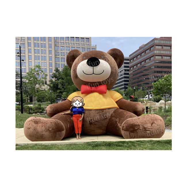 Stuffed Animal Toys Inflatable Plush Bear Cartoon Toy for Advertising Park Decoration