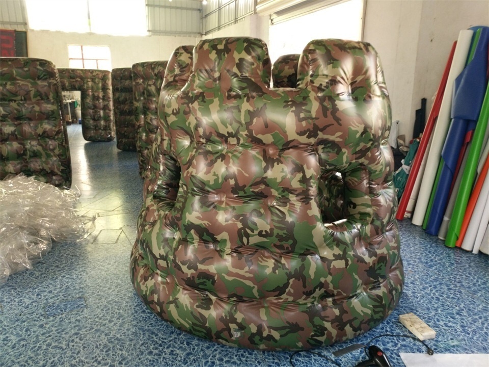 Funny inflatable cs paintball bunkers/ inflatable tactical paintball bunker wall for shooting or archery games