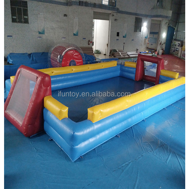 High Quality Inflatable Giant Football Field Cage/Inflatable Soccer Field/inflatable soap football field