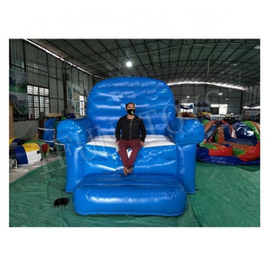 Durable PVC Tarpaulin Inflatable King Throne / Inflatable Sofa Chair / Inflatable Furniture Sofa Set