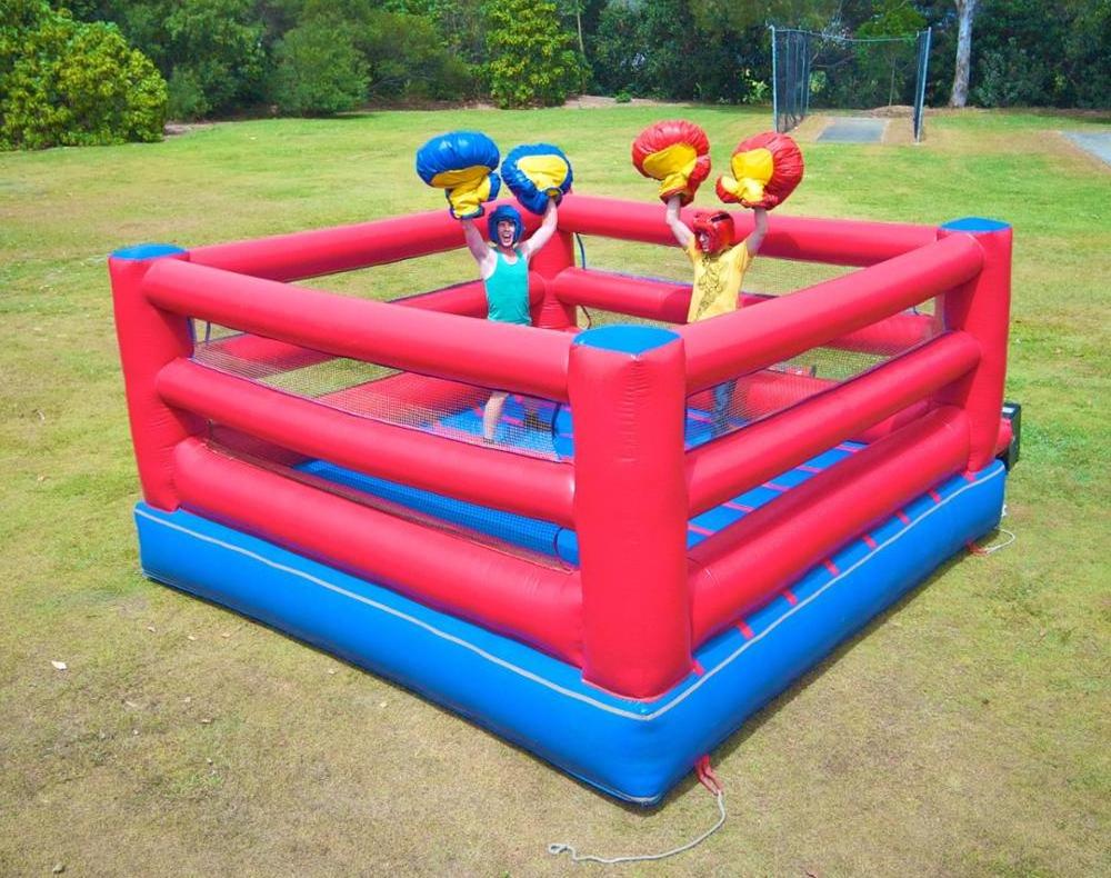 inflatable boxing ring with giant gloves /Children inflatable boxing ring/interactive inflatable boxing arena