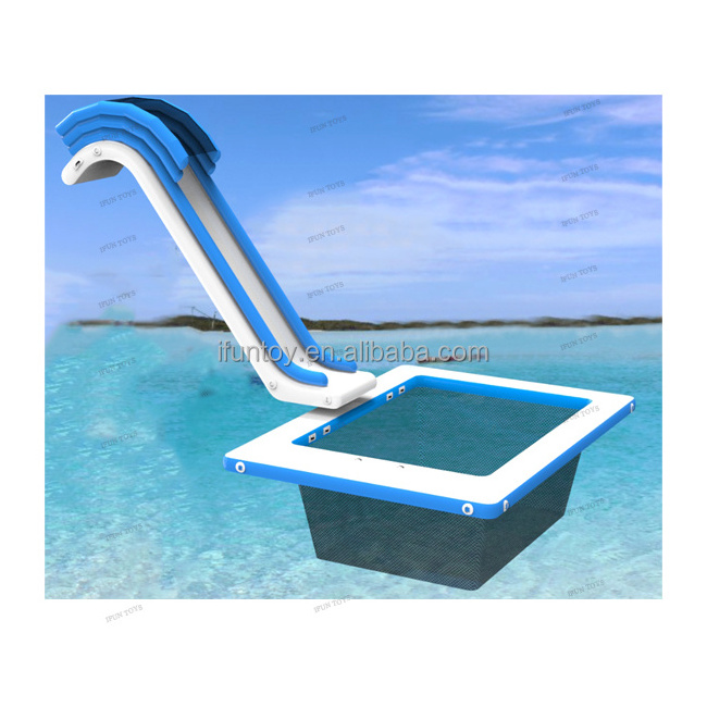 Customized Water Yacht Slide Water Play Equipment Freestyle Inflatable Dock Slide Floating Water Slide for House Boat