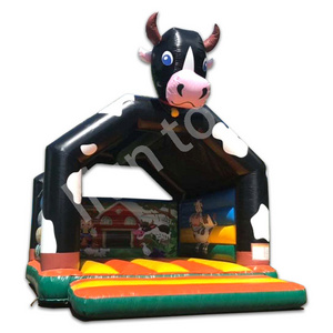 Farm Themed Cow Bounce House Inflatable Jumping Trampoline Jumping House for Kids and Adults