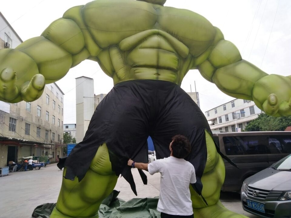 Customized Size Advertising Inflatable Cartoon Super Hero /inflatable muscle man /advertising huge hulk man