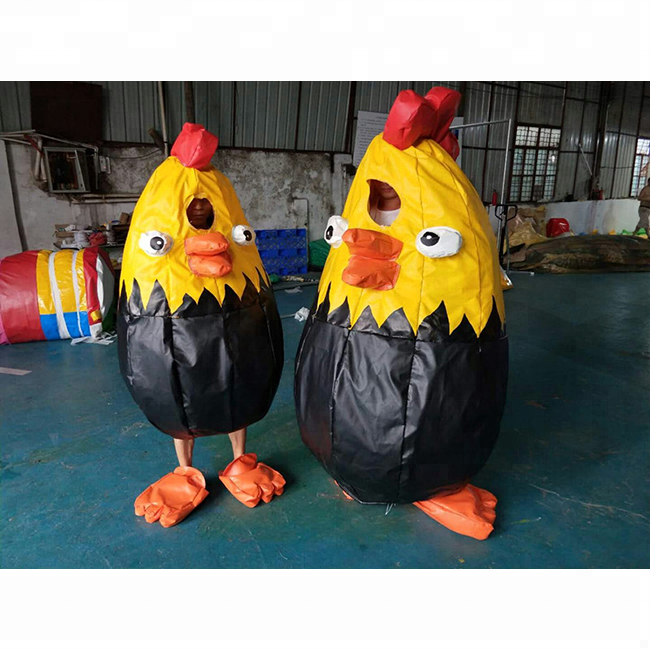 High quality inflatable chicken sumo Suits/sumo wrestling suit with chicken shape for kids and adults