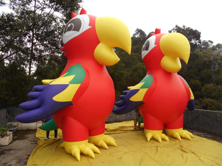 Colorful inflatable parrot/inflatable bird model/ giant inflatable animal for advertising