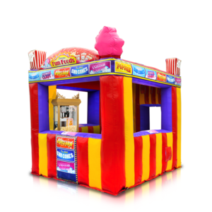 Portable concession booth/ Inflatable mini carnival treat shop /inflatable fun food booth tent for outdoor use