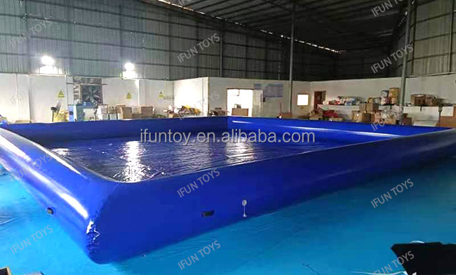 Customized Inflatable Swimming Pool with Air Sealed Tent Pool Cover for Water Ball / Paddle Boat Water Games