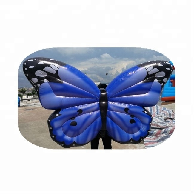 Colorful Inflatable Butterfly Mascot Costume Walking Inflatable Butterfly Wing Costume for Outdoor Parade Event Performance