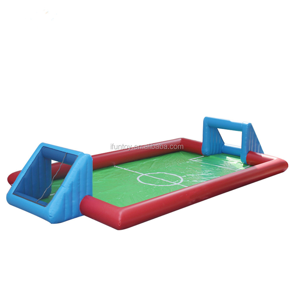 Portable playground soccer game inflatable football field for sale/inflatable soccer playground/inflatable soap soccer field