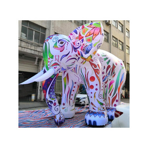 Led Inflatable Colorful Elephant for Stage Event Decoration Giant Inflatable Animal Model for Outdoor Advertising