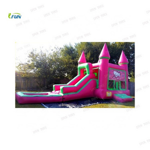 Adults bouncer hello kitty bounce house water slide combo bouncy castle inflatable toys accessories jumping castle for kids