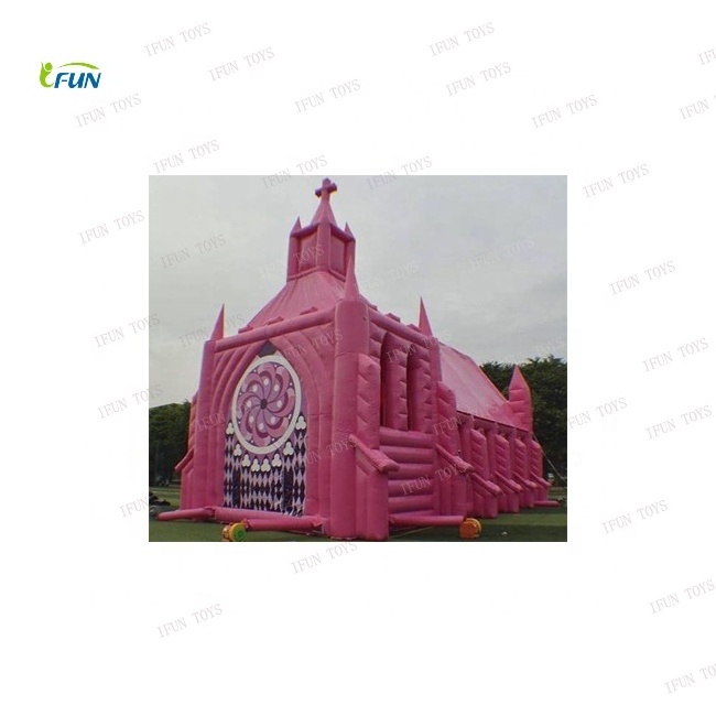 Giant Christian religion Dathedral Tent inflatable Church / Chapel For Event Banquet Wedding