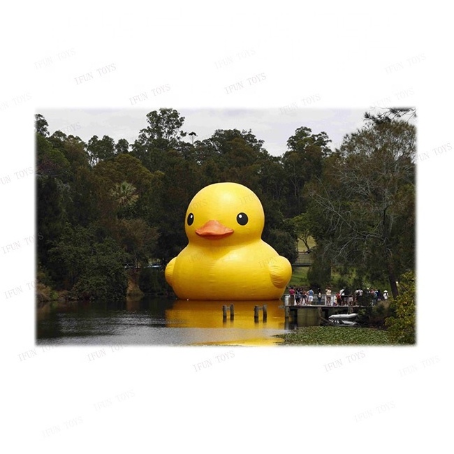 Commercial Floating giant Yellow Inflatable Rubber Duck Gonflable advertising Duck Buoy Toy for pool