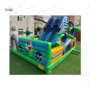 Wholesale Inflatable Sonic Hedgehog Castillos Juegos Jumper Bouncer Bounce House Slide Combo For Sale